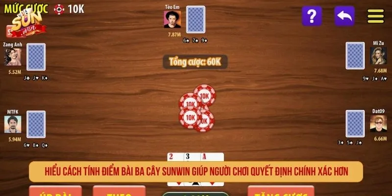 Ba Cây Sunwin - Luật Chơi, Cách Tính Điểm Và Lưu Ý Hiểu cách tính điểm Ba Cây Sunwin giúp người chơi hạn chế nhầm lẫn