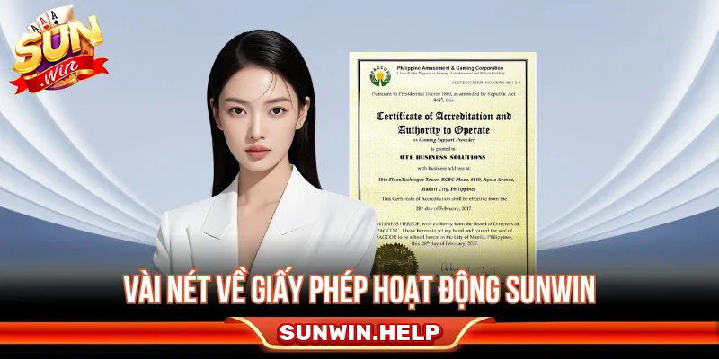 Giấy Phép Hoạt Động Sunwin - Thông Tin Cần Kiểm Tra Giấy phép hoạt động giúp người dùng đánh giá mức độ minh bạch của Sunwin